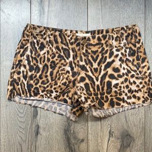 Denim & Supply Cheetah print shorts